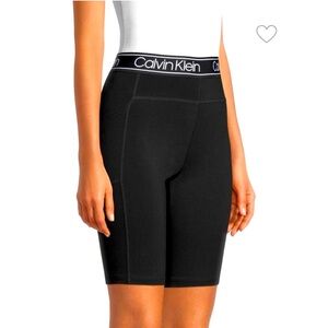 CALVIN KLEIN HIGH RISE LOGO BIKE SHORTS FOR WOMEN.